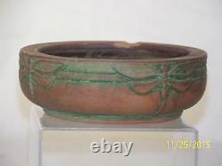 Peters & Reed Antique c1900 American Art Pottery Arts & Crafts DragonFly Bowl