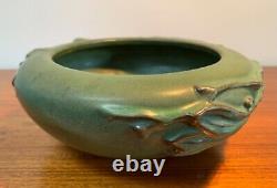 Peters & Reed PERECO Vines Pottery, Thick Green Matte Bowl, Arts & Crafts, Mission