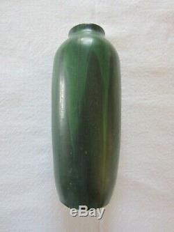 Peters & Reed Zane Ware Deep Matt Green Drip Glaze Pottery Vase -1910-Arts&Craft