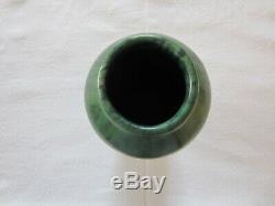 Peters & Reed Zane Ware Deep Matt Green Drip Glaze Pottery Vase -1910-Arts&Craft