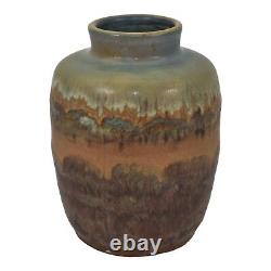 Peters and Reed Landsun 1920s Arts And Crafts Pottery Scenic Ceramic Vase 2