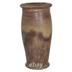 Peters and Reed Landsun 1920s Scenic Arts And Crafts Pottery Brown Vase 6