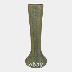 Peters and Reed Landsun1920s Arts And Crafts Blue Yellow Pottery Ceramic Vase