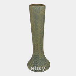 Peters and Reed Landsun1920s Arts And Crafts Blue Yellow Pottery Ceramic Vase