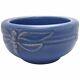 Peters And Reed Rare Arts & Crafts 1920s Dragonfly Matte Bluetulip Bowl Pottery
