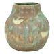 Peters And Reed Vintage Arts And Crafts Pottery Green Montene Ceramic Vase 17