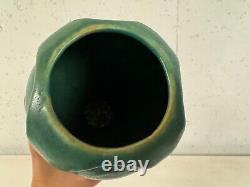 Pewabic Pottery Detroit 2004 Arts & Crafts Style Matte Green Vase