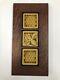 Pewabic Pottery Honeybees Triptych Art Tile Craft Mission Style Family Woodworks