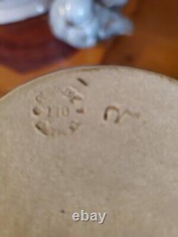 Pewabic Pottery Matte Teal Green Glaze Vase Signed 110 Arts&Crafts Modern 8 1/2