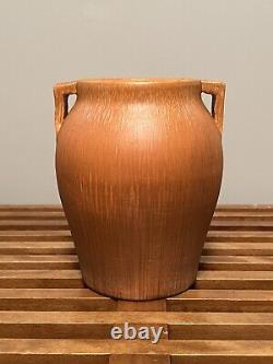 Pfaltzgraff 1930s Vintage Arts & Crafts Pottery Matte Orange Vase