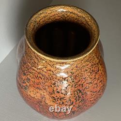 Pilkington Royal Lancastrian Arts & Crafts adventurine glaze Vase Ruskin