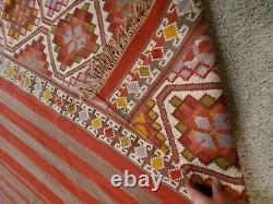 Pottery Barn 8'x10' Handwoven Wool Kilim Tapis Mahal Rug Arts & Crafts Mission