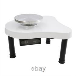 Pottery Wheel 12.6in/32cm Ceramic Wheel Machine Clay Forming DIY Art Craft White
