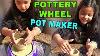 Pottery Wheel Clay Pot Maker Toy Ceramic Pottery Wheel Clay Paint Art Kit