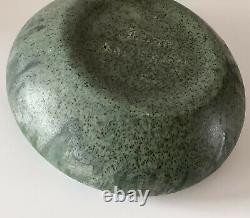 Poxon Vernon Kilns Los Angeles Arts&Crafts Pottery Bowl/Frog Matte Green Rare