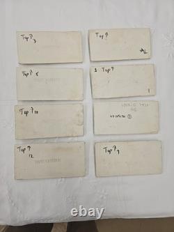 Pratt & Larson Pinecone & Branch Lot of 8 Tiles 4x8, See Pics, Minor Chips