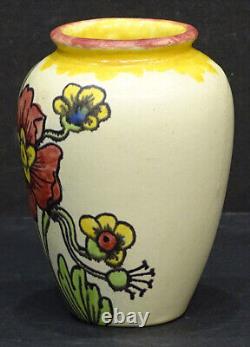 RARE! Antique CHARLES CHILCOTE Art Nouveau Pottery ARTS & CRAFTS Vase / MINT