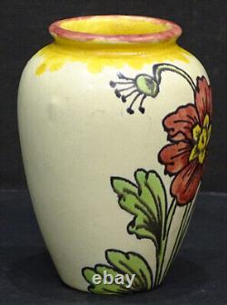 RARE! Antique CHARLES CHILCOTE Art Nouveau Pottery ARTS & CRAFTS Vase / MINT