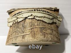 RARE Jewish Studio Pottery Arts &Crafts Hand Crafted Menorah Signed B. William