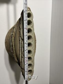 RARE Jewish Studio Pottery Arts &Crafts Hand Crafted Menorah Signed B. William