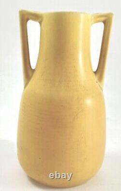 ROOKWOOD 1923 Pottery Shape 2562 Vintage Ceramic Yellow Matte Vase Arts & Crafts