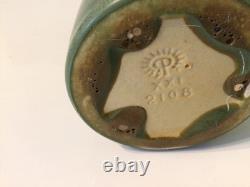 ROOKWOOD ART POTTERY VASE # 2108 DATED 1921 Matte Green 6 1/4 Inches