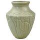 Rookwood Pottery Arts/crafts Banded, Matte White Stylized Flowers Vase 1931 Chip