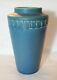 Rookwood Pottery Matt Dark Blue Vase 8 1/4 1916 Shape 1918 Arts & Crafts Tooled
