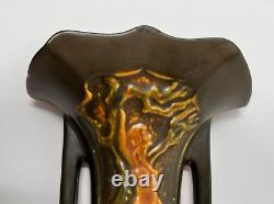 ROSEVILLE ART POTTERY Nude silhouette wallpocket POCKET ARTS CRAFTS