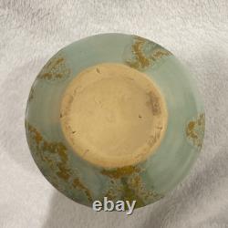 ROSEVILLE-Imperial II Squat Vase # 466-4 Deep Mottled C. 1932