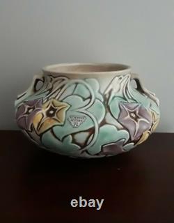 ROSEVILLE MORNING GLORY Jardiniere Arts & Crafts Movement, 4, original sticker