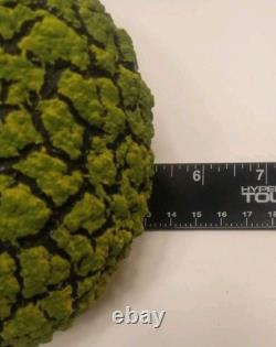 Randy O'Brien Lichen Ceramic Bud Vase Vessel Green Black Handmade Artist Signed