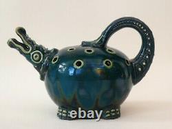 Rare Arts And Crafts Devon Longpark Grotesque Comical British Art Pottery Ewer