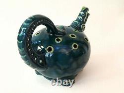 Rare Arts And Crafts Devon Longpark Grotesque Comical British Art Pottery Ewer