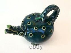 Rare Arts And Crafts Devon Longpark Grotesque Comical British Art Pottery Ewer