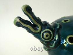 Rare Arts And Crafts Devon Longpark Grotesque Comical British Art Pottery Ewer