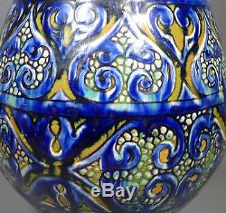 Rare Arts & Crafts Della Robbia Birkenhead Art Pottery Large Vase Iznik Design