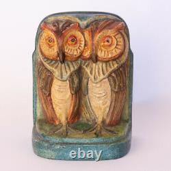 Rare Arts and Crafts Compton Pottery Owl Bookend by Mary Seton Watts