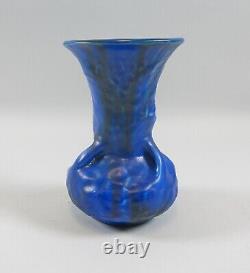 Rare Bretby English Pottery Arts & Crafts Form Electric Blue 6 Vase # 1716