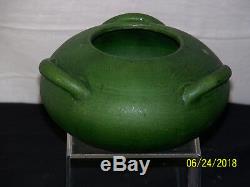 Rare-Cambridge Art Pottery Mission Arts & Crafts Mat Green Glaze Hanging Vase