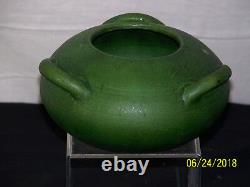 Rare-Cambridge Art Pottery Mission Arts & Crafts Mat Green Glaze Hanging Vase