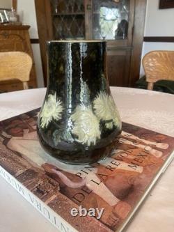 Rare Charles Volkmar CHRYSANTHEMUM FLOWERS VOLKMAR American Art Pottery Vase