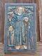 Rare Compton Pottery Arts & Crafts Plaque-st Francis Of Assisi. Mary Seton Watts