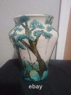 Rare Defourneaux pottery Vase