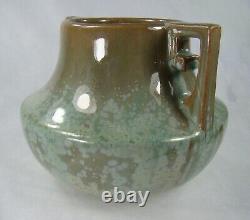 Rare FULPER Pottery CUCUMBER CRYSTALLINE Glaze Signed Arts & Crafts Vase 1916