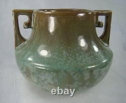 Rare FULPER Pottery CUCUMBER CRYSTALLINE Glaze Signed Arts & Crafts Vase 1916