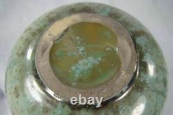 Rare FULPER Pottery CUCUMBER CRYSTALLINE Glaze Signed Arts & Crafts Vase 1916