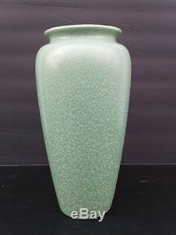 Rare Large 11 Vintage Geranium Leaf Matte Green Haeger Art & Craft Pottery Vase