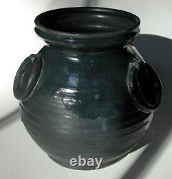 Rare MOUNTAINSIDE POTTERY Handled Vase Arts & Crafts Mission New Jersey EX Glaze