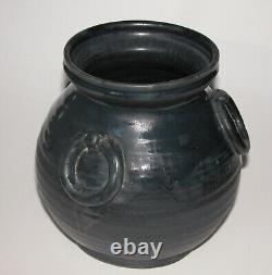 Rare MOUNTAINSIDE POTTERY Handled Vase Arts & Crafts Mission New Jersey EX Glaze